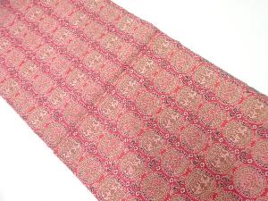 円紋白虎朱雀錦模様織出し名古屋帯